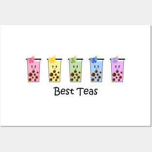 Best Teas Boba Funny Pun for Besties Posters and Art